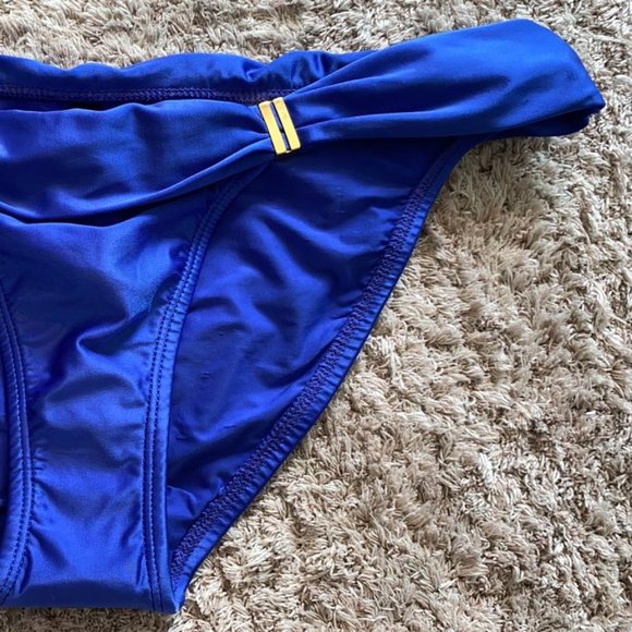 ⚜️VIX | Solid Blue Bia Tube Full Bikini Bottom - Picture 4 of 5